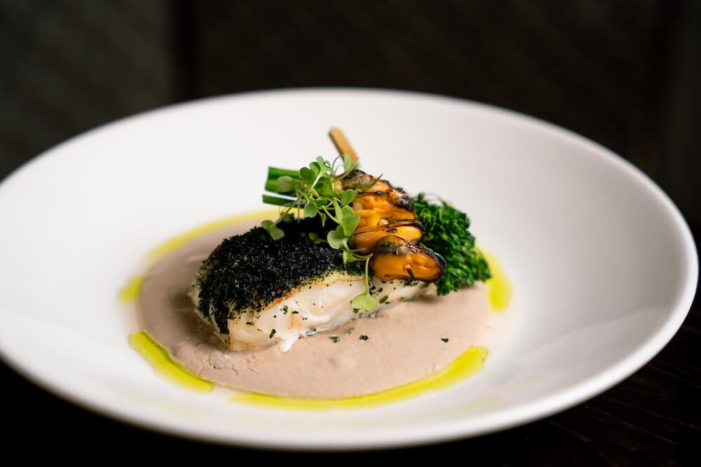 a plate of food on a table