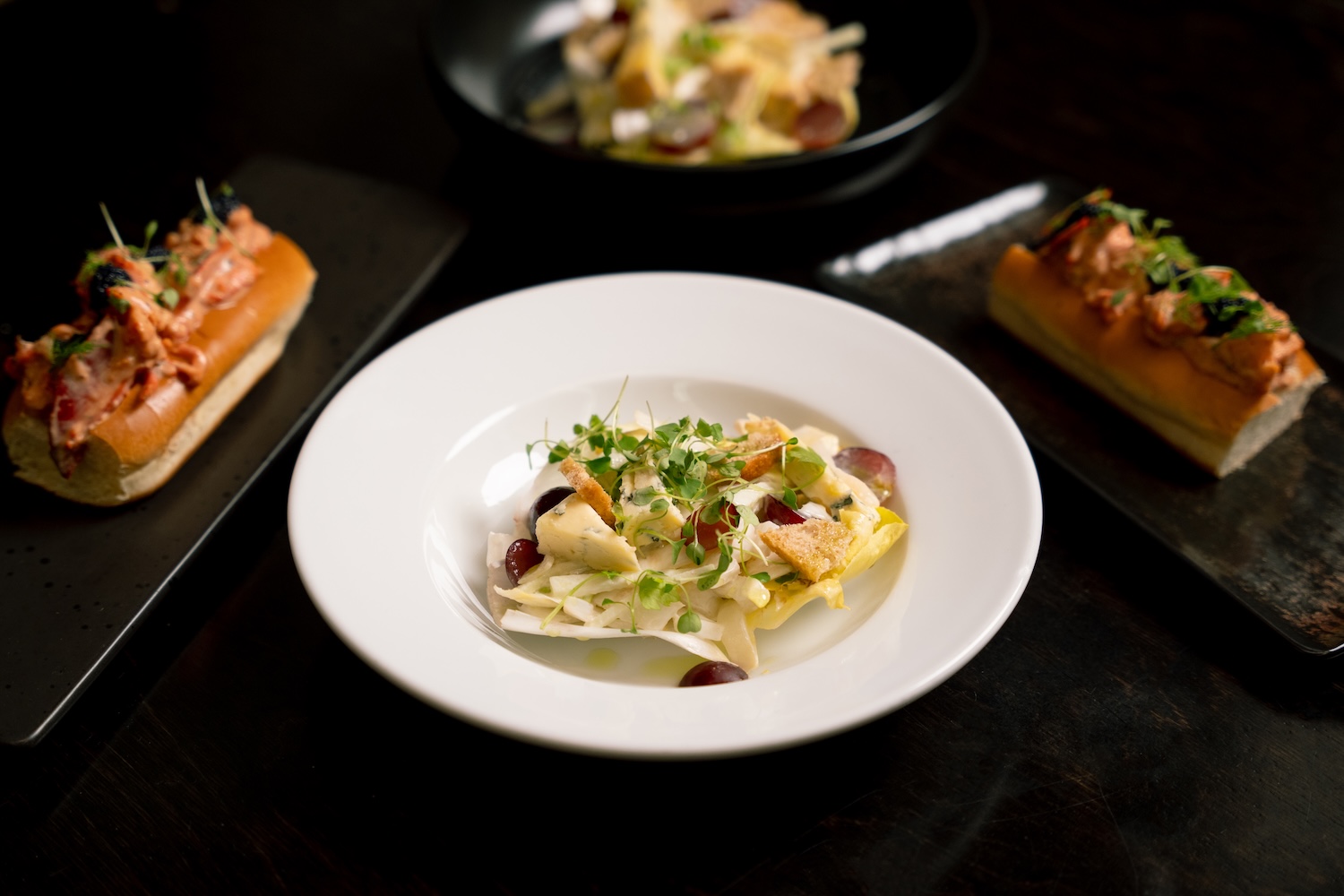 a plate of food on a table